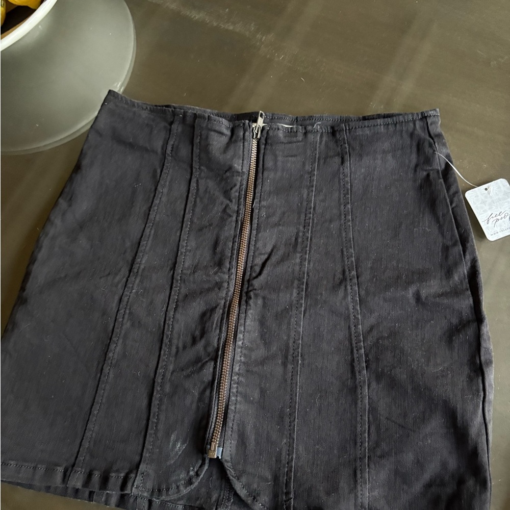 We The Free Gray Mini Pencil Skirt for Work